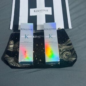 Kérastase Hair Care Set with Black and Gold Pouch